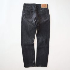 画像4: LEVI'S 501 BLACK DENIM PANTS "made in USA" 【W33程度】 (4)