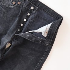 画像5: LEVI'S 501 BLACK DENIM PANTS "made in USA" 【W33程度】 (5)