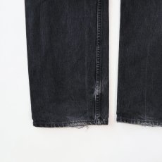 画像9: LEVI'S 501 BLACK DENIM PANTS "made in USA" 【W33程度】 (9)