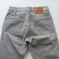 画像7: LEVI'S 501 GRAY DENIM PANTS "INSEAM SINGLE STITCH" "made in USA" 【W29 x L32 程度】 (7)