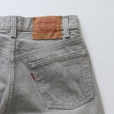 画像8: LEVI'S 501 GRAY DENIM PANTS "INSEAM SINGLE STITCH" "made in USA" 【W29 x L32 程度】 (8)