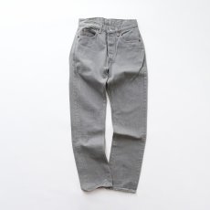 画像2: LEVI'S 501 GRAY DENIM PANTS "INSEAM SINGLE STITCH" "made in USA" 【W29 x L32 程度】 (2)