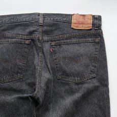 画像6: LEVI'S 501 BLACK DENIM PANTS "made in USA" "MINT CONDITION"【W38 x L34 程度】 (6)