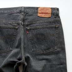 画像6: LEVI'S 501 BLACK DENIM PANTS "made in USA" 【W37 x L30 程度】 (6)