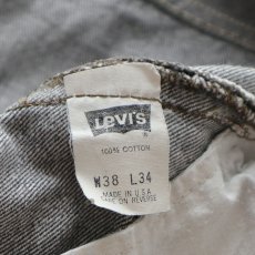 画像9: LEVI'S 501 BLACK DENIM PANTS "made in USA" 【W37 x L30 程度】 (9)