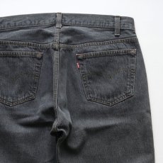 画像6: LEVI'S 501 BLACK DENIM PANTS "made in USA" 【W35 x L30.5 程度】 (6)