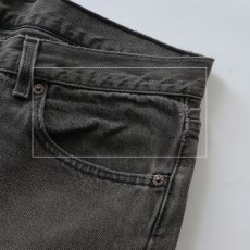 画像12: LEVI'S 501 BLACK DENIM PANTS "made in USA" 【W36 x L33 程度】 (12)