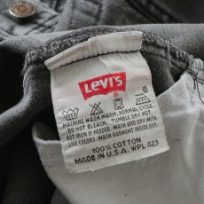 画像9: LEVI'S 501 BLACK DENIM PANTS "made in USA" 【W36 x L33 程度】 (9)