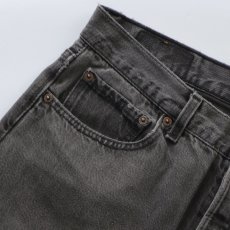 画像11: LEVI'S 501 BLACK DENIM PANTS "made in USA" 【W36 x L33 程度】 (11)