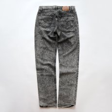 画像3: LEVI'S 501 ACID WASHED BLACK DENIM PANTS "made in USA" 【W34 x L36 程度】 (3)