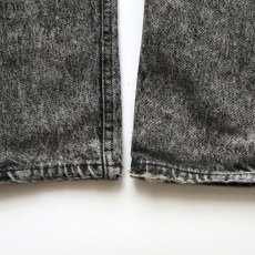 画像10: LEVI'S 501 ACID WASHED BLACK DENIM PANTS "made in USA" 【W34 x L36 程度】 (10)