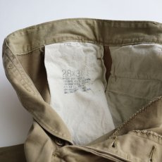 画像9: 50's US MARINE CORPS COTTON TWILL KHAKI TROUSERS【W28 x L30.5 程度】 (9)