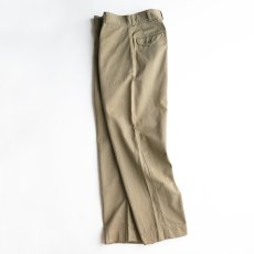 画像3: 50's US MARINE CORPS COTTON TWILL KHAKI TROUSERS【W28 x L30.5 程度】 (3)