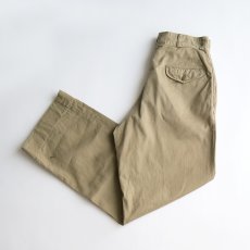 画像1: 50's US MARINE CORPS COTTON TWILL KHAKI TROUSERS【W28 x L30 程度】 (1)