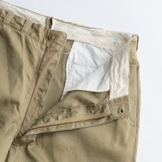 画像5: 60's US MILITARY COTTON TWILL KHAKI TROUSERS【W36 x L32 程度】 (5)