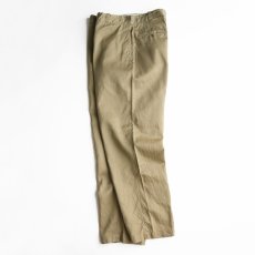 画像3: 60's US MILITARY COTTON TWILL KHAKI TROUSERS【W36 x L32 程度】 (3)