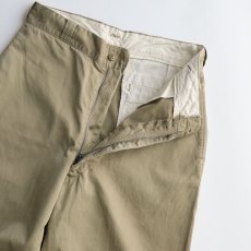 画像5: 60's US MILITARY COTTON TWILL KHAKI TROUSERS【W31 x L29.5 程度】 (5)