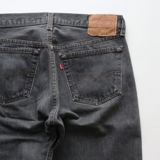 画像6: LEVI'S 501 BLACK DENIM PANTS "made in USA" 【W32 x L28.5 程度】 (6)