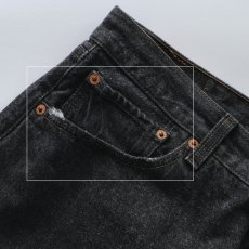 画像12: LEVI'S 501 BLACK DENIM PANTS "made in USA" 【W38 x L32 程度】 (12)