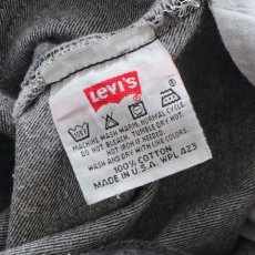 画像10: LEVI'S 501 BLACK DENIM PANTS "made in USA" 【W38 x L32 程度】 (10)