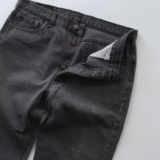 画像5: LEVI'S 501 BLACK DENIM PANTS "made in USA" "AS IS"【W36 x L30 程度】 (5)