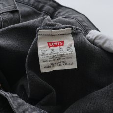 画像11: LEVI'S 501 BLACK DENIM PANTS "made in USA" "AS IS"【W36 x L30 程度】 (11)