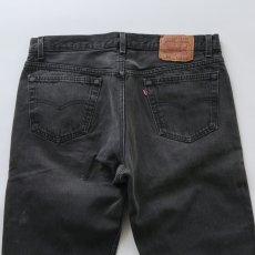 画像8: LEVI'S 501 BLACK DENIM PANTS "made in USA" "AS IS"【W36 x L30 程度】 (8)