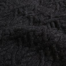 画像7: 90's J. CREW BLACK WOOL KNIT ARAN SWEATER (7)