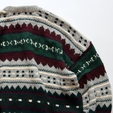 画像5: PURE STUFF COTTON BORDER PATTERN KNIT SWEATER "MADE IN USA" (5)