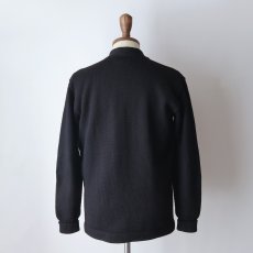 画像12: 50's Kandel BLACK WOOL KNIT AWARD CARDIGAN (12)