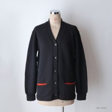 画像13: 50's Kandel BLACK WOOL KNIT AWARD CARDIGAN (13)