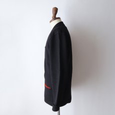 画像11: 50's Kandel BLACK WOOL KNIT AWARD CARDIGAN (11)