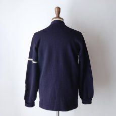 画像16: 〜60's ENGLEWOOD KNITTING MILLS NAVY  WOOL KNIT LETTERED AWARD CARDIGAN (16)