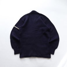 画像2: 〜60's ENGLEWOOD KNITTING MILLS NAVY  WOOL KNIT LETTERED AWARD CARDIGAN (2)