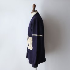 画像15: 〜60's ENGLEWOOD KNITTING MILLS NAVY  WOOL KNIT LETTERED AWARD CARDIGAN (15)