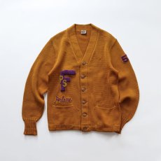 画像1: 50's NELSON KNITTING MILLS CO. WOOL KNIT LETTERED AWARD CARDIGAN (1)