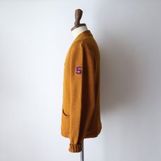 画像15: 50's NELSON KNITTING MILLS CO. WOOL KNIT LETTERED AWARD CARDIGAN (15)