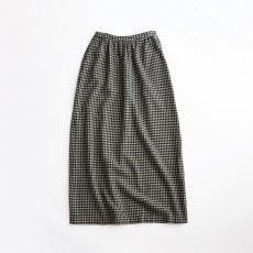 画像1: 〜70's UNKNOWN BRAND WOOL CHECK MAXI SKIRT (1)