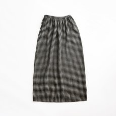 画像2: 〜70's UNKNOWN BRAND WOOL CHECK MAXI SKIRT (2)