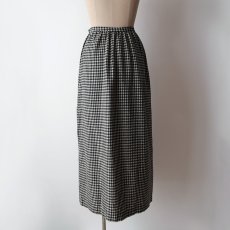 画像13: 〜70's UNKNOWN BRAND WOOL CHECK MAXI SKIRT (13)