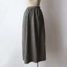 画像11: 〜70's UNKNOWN BRAND WOOL CHECK MAXI SKIRT (11)