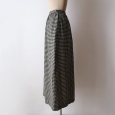 画像12: 〜70's UNKNOWN BRAND WOOL CHECK MAXI SKIRT (12)