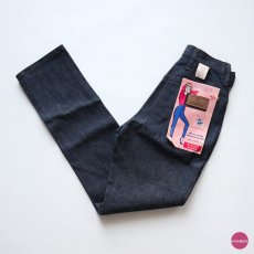 画像1: 60's BLUE BELL "MAVERICK" COTTON DENIM WOMEN'S SLIM CUT PANTS "DEADSTOCK" 【SIZE : W26 x L30.5 程度】 (1)