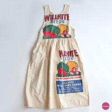 画像1: OLD SACKS ROUTE 1 COTTON FEED SACK DRESS (1)