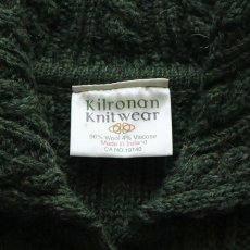 画像7: Kilronan Knitwear WOOL HAND KNIT FISHERMAN'S LONG CARDIGAN "MADE IN IRELAND" (7)