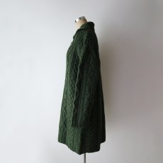 画像10: Kilronan Knitwear WOOL HAND KNIT FISHERMAN'S LONG CARDIGAN "MADE IN IRELAND" (10)