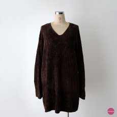 画像9: 〜90's CLASSIQUES ENTIER RAYON ACRYLIC VELOUR KNIT V NECK TOP (9)