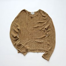 画像1: 80's CLIO RAYON VELOUR KNIT TOP "MADE IN USA" (1)