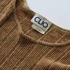 画像7: 80's CLIO RAYON VELOUR KNIT TOP "MADE IN USA" (7)