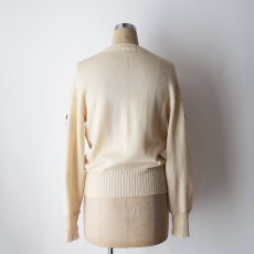 画像15: 60's Standard KNITTING CO. WOOL KNIT LETTERED V NECK AWARD SWEATER (15)